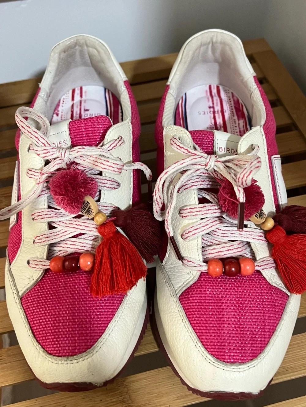 Birdies The Roadrunner x 21SEEDS Hibiscus Raffia sneakers, size 7.5
